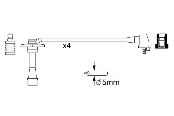 BOSCH Zündleitungssatz