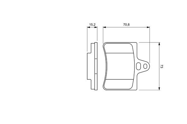 BOSCH Bremsbelagsatz, Scheibenbremse