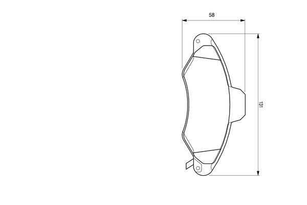 BOSCH Bremsbelagsatz, Scheibenbremse
