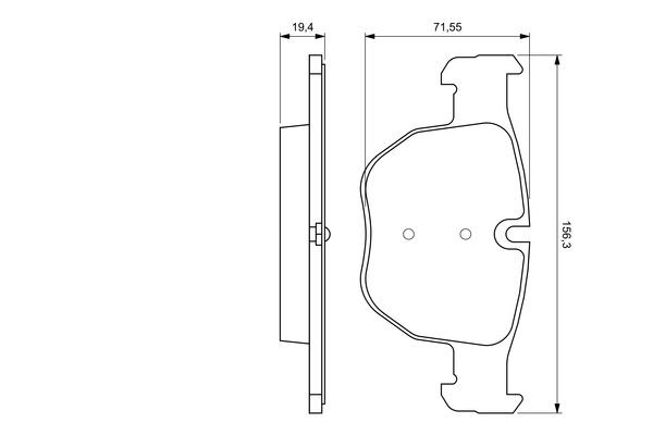 BOSCH Bremsbelagsatz, Scheibenbremse