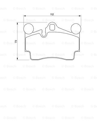BOSCH Bremsbelagsatz, Scheibenbremse