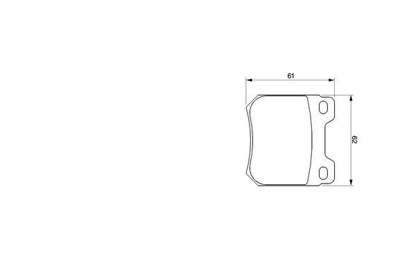 BOSCH Bremsbelagsatz, Scheibenbremse