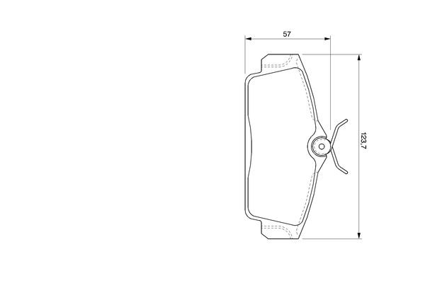 BOSCH Bremsbelagsatz, Scheibenbremse