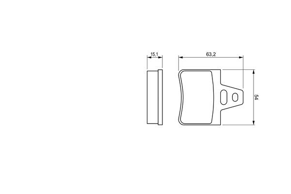 BOSCH Bremsbelagsatz, Scheibenbremse