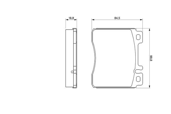 BOSCH Bremsbelagsatz, Scheibenbremse