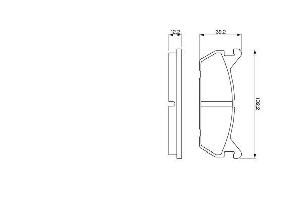 BOSCH Bremsbelagsatz, Scheibenbremse