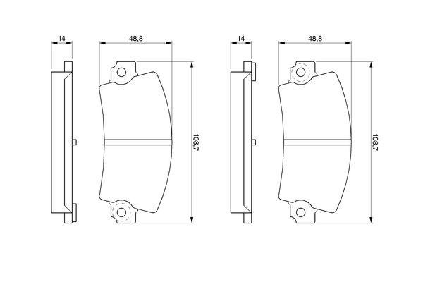 BOSCH Bremsbelagsatz, Scheibenbremse