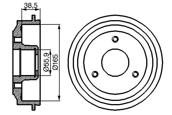 BOSCH Bremstrommel