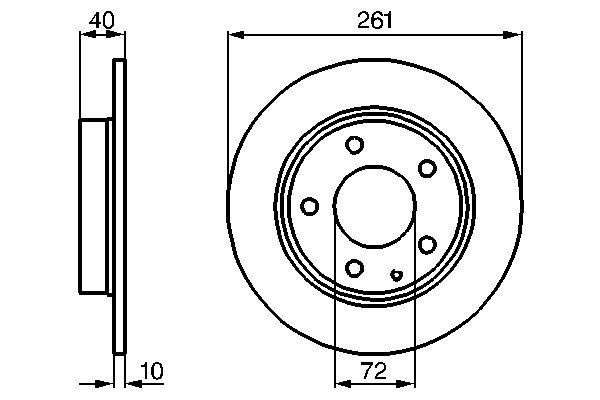 BOSCH Bremsscheibe BOSCH Bremsscheibe