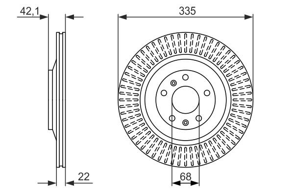 BOSCH Bremsscheibe BOSCH Bremsscheibe
