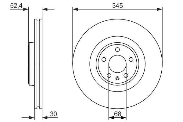 BOSCH Bremsscheibe BOSCH Bremsscheibe