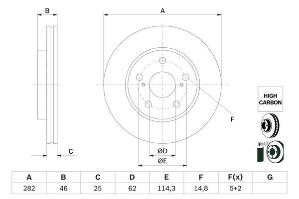 BOSCH Bremsscheibe