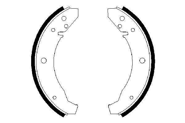 BOSCH Bremsbackensatz