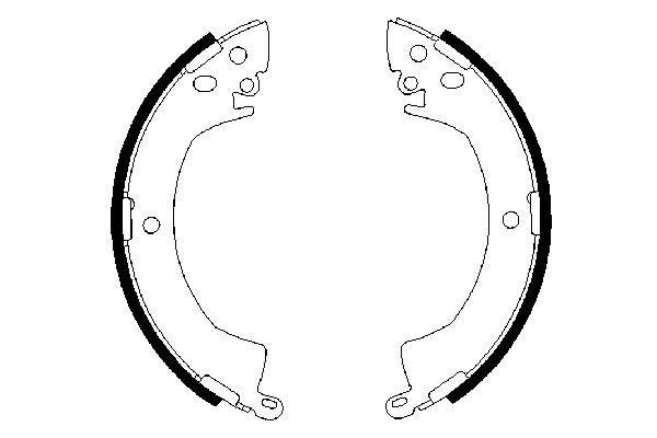 BOSCH Bremsbackensatz