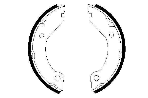 BOSCH Bremsbackensatz, Feststellbremse