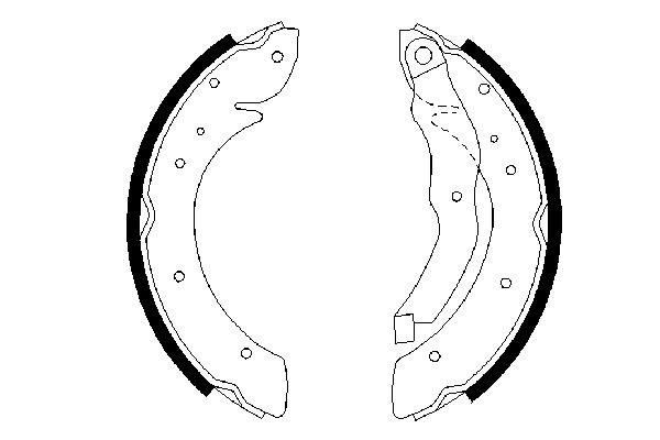 BOSCH Bremsbackensatz