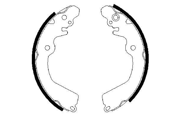 BOSCH Bremsbackensatz