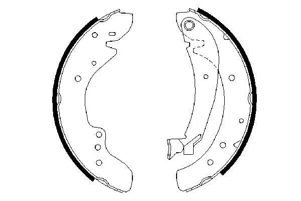 BOSCH Bremsbackensatz