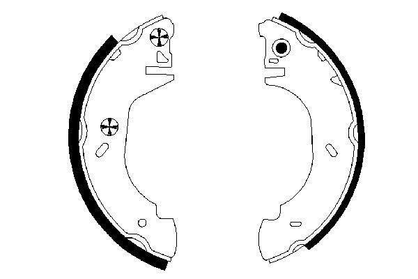 BOSCH Bremsbackensatz