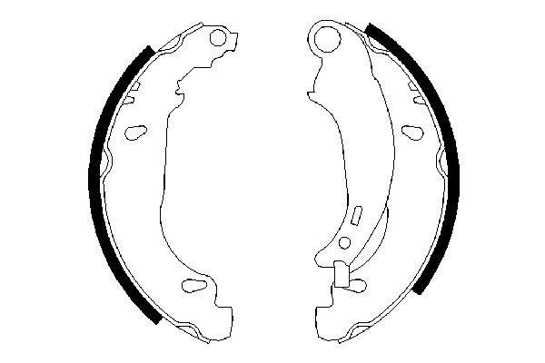 BOSCH Bremsbackensatz