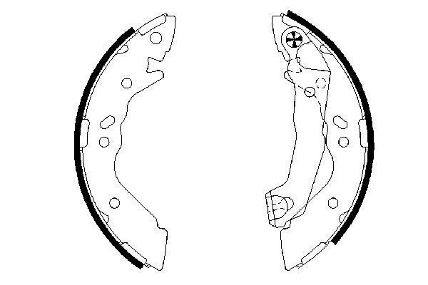 BOSCH Bremsbackensatz