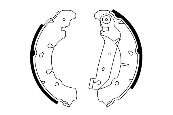 BOSCH Bremsbackensatz