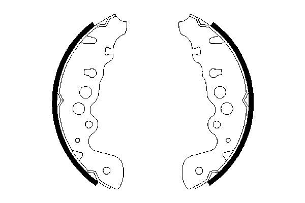 BOSCH Bremsbackensatz