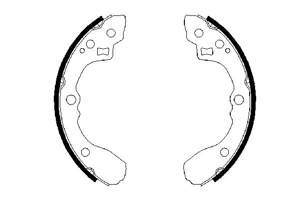 BOSCH Bremsbackensatz