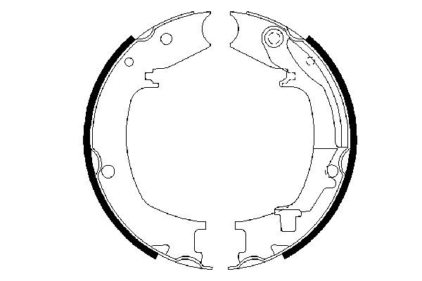 BOSCH Bremsbackensatz, Feststellbremse
