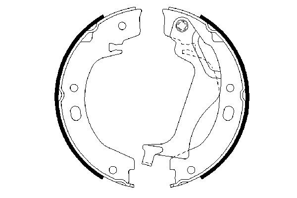 BOSCH Bremsbackensatz, Feststellbremse