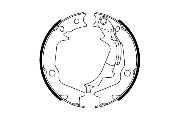 BOSCH Bremsbackensatz, Feststellbremse