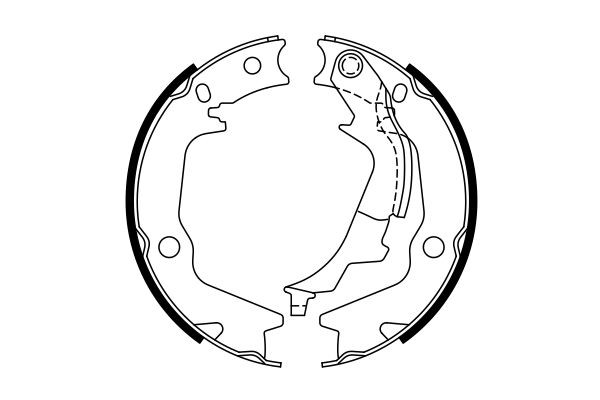 BOSCH Bremsbackensatz, Feststellbremse