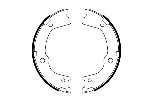 BOSCH Bremsbackensatz, Feststellbremse
