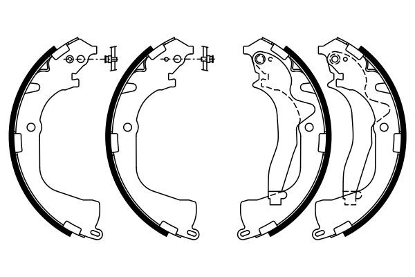 BOSCH Bremsbackensatz