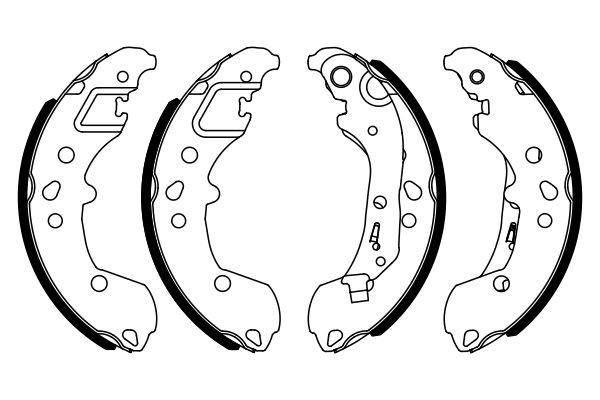 BOSCH Bremsbackensatz