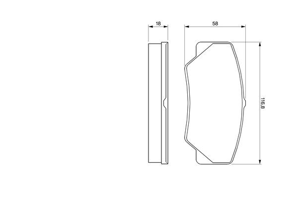 BOSCH Bremsbelagsatz, Scheibenbremse