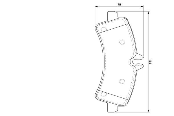 BOSCH Bremsbelagsatz, Scheibenbremse