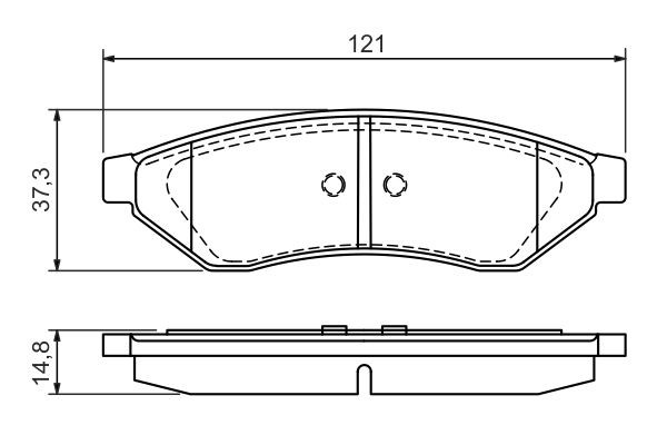 BOSCH Bremsbelagsatz, Scheibenbremse
