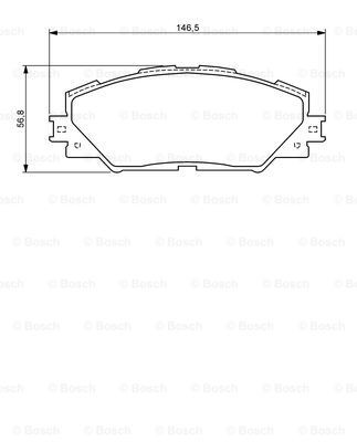 BOSCH Bremsbelagsatz, Scheibenbremse