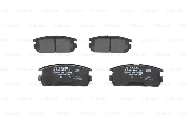 BOSCH Bremsbelagsatz, Scheibenbremse