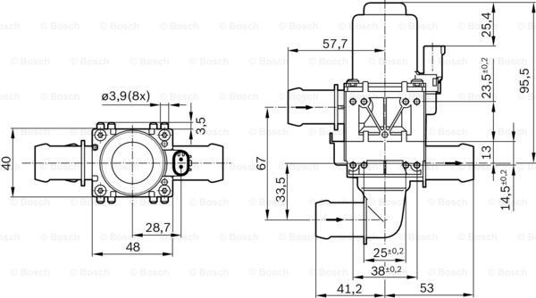 BOSCH Ventil, Luftsteuerung-Ansaugluft