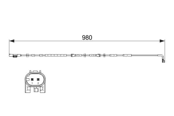 BOSCH Warnkontakt, Bremsbelagverschleiß