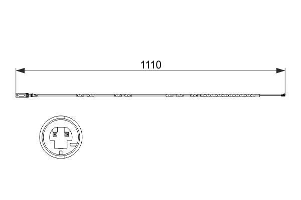 BOSCH Warnkontakt, Bremsbelagverschleiß