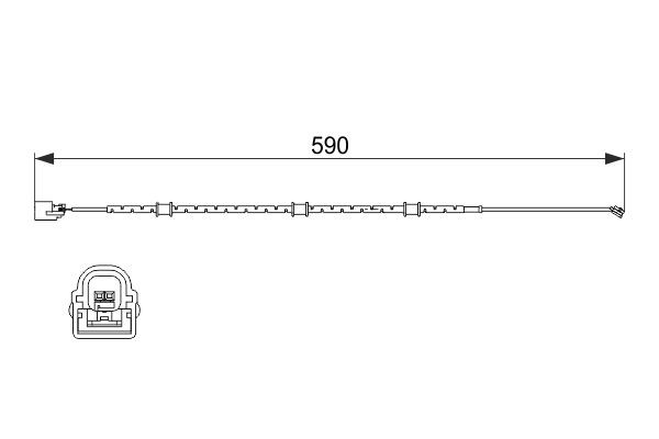 BOSCH Warnkontakt, Bremsbelagverschleiß