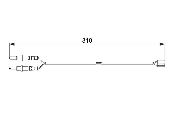 BOSCH Warnkontakt, Bremsbelagverschleiß