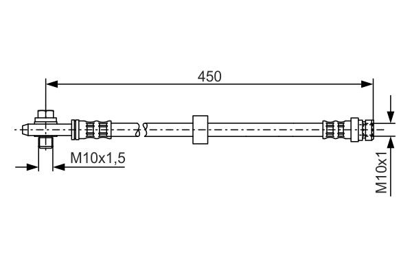 BOSCH Bremsschlauch BOSCH Bremsschlauch
