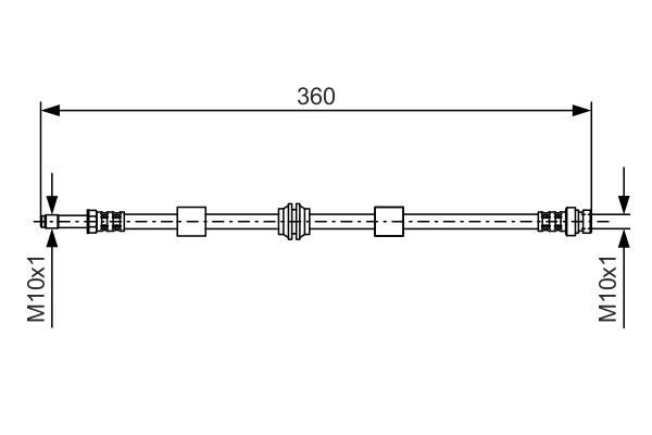 BOSCH Bremsschlauch BOSCH Bremsschlauch