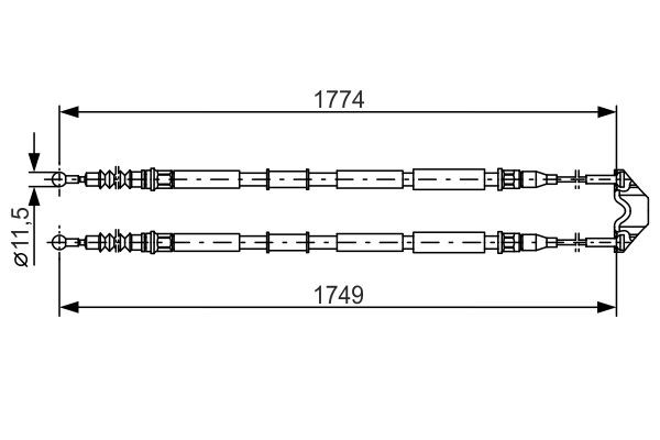 BOSCH Seilzug, Feststellbremse