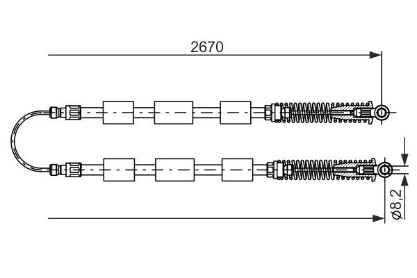 BOSCH Seilzug, Feststellbremse