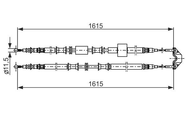 BOSCH Seilzug, Feststellbremse
